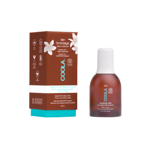 Sunless tan anti aging serum
